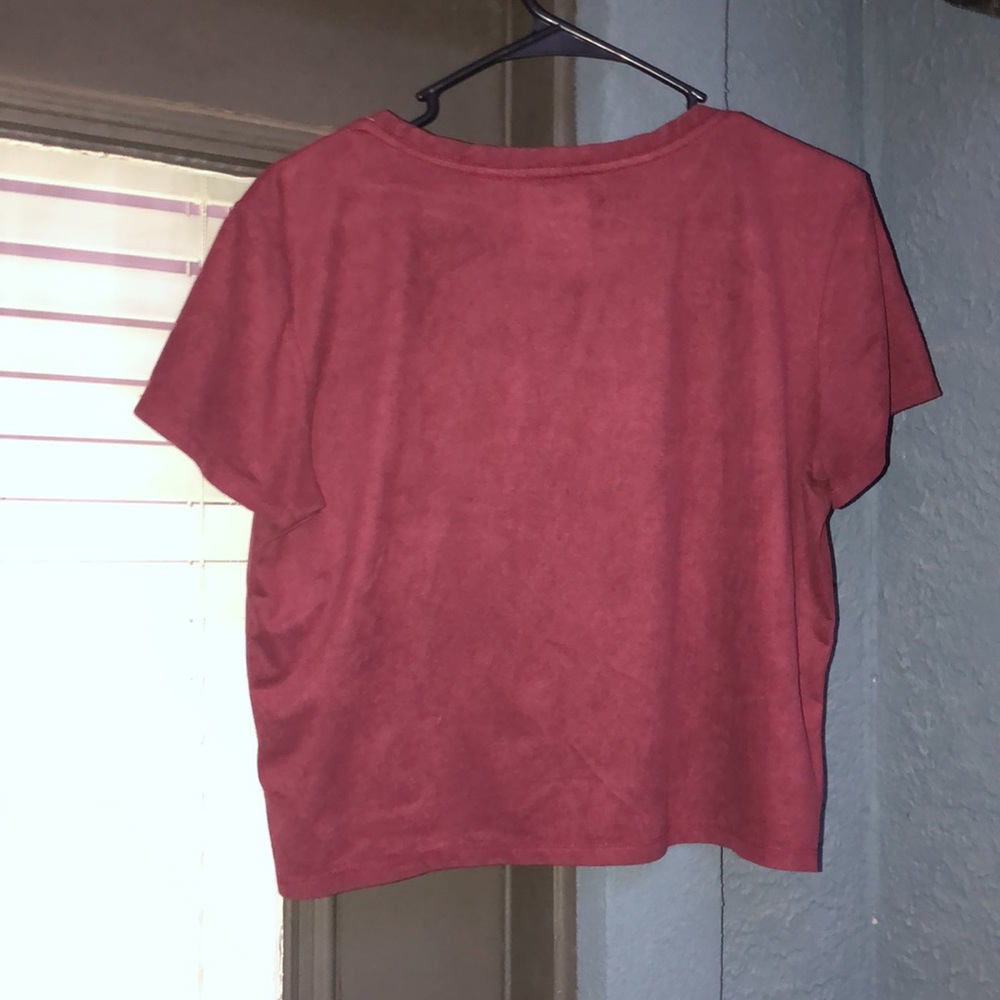 Velvet Crop Tee - Picture 2 of 2